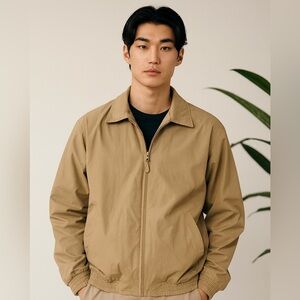 Chaps Tan and Blue Men's Jacket